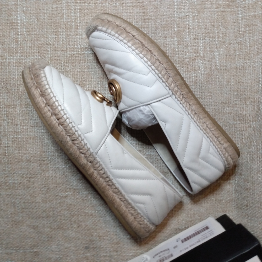 Gucci Nappa Charlotte Marmont Espadrilles - Picture 5 of 11